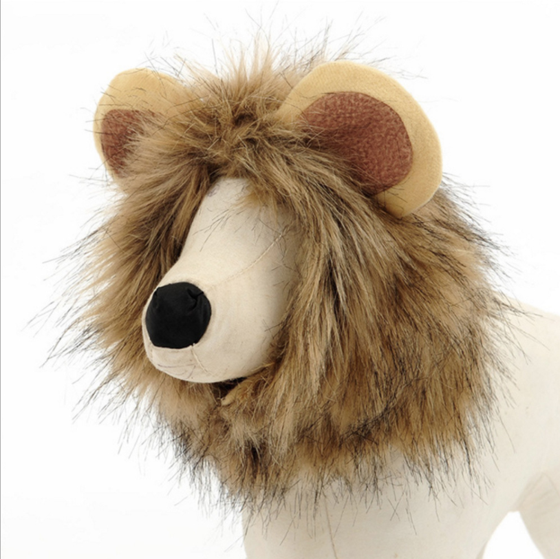 Lion-shaped Halloween pet hat