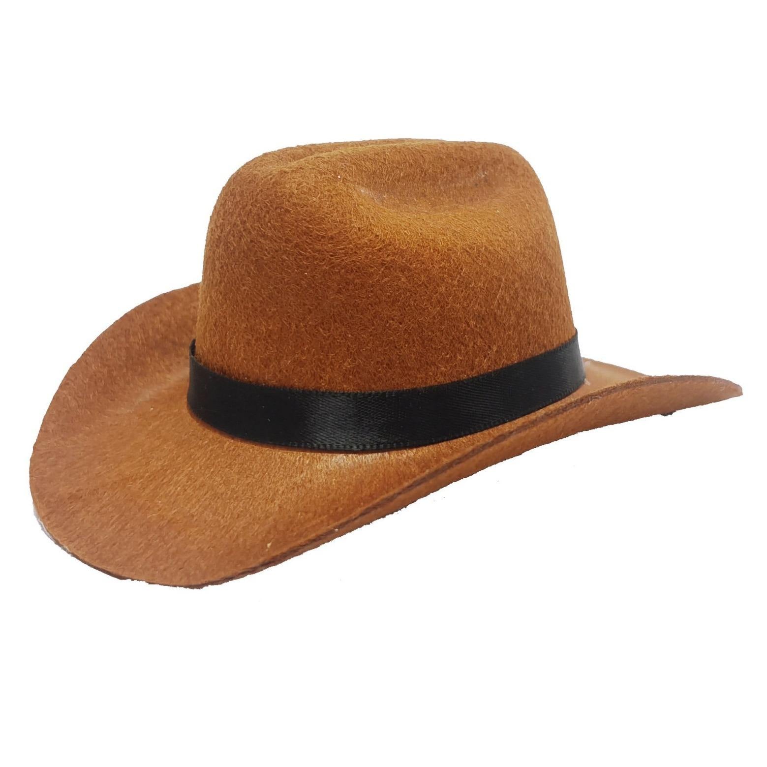 Brown Cowboy Pet Hat