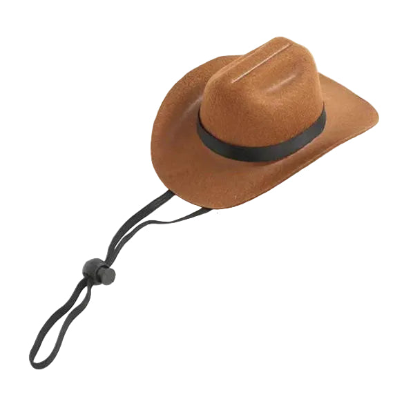 Brown Cowboy Pet Hat